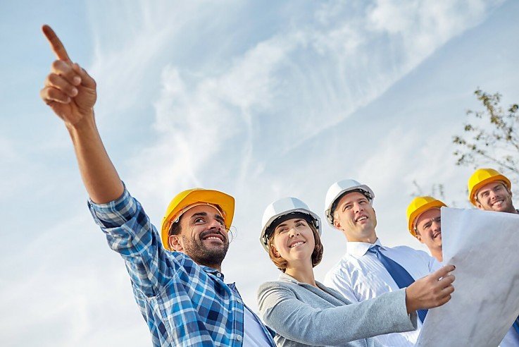 Team auf der Baustelle