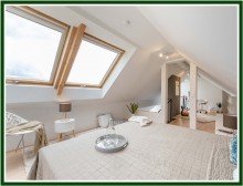 Dachraum-Bett2-Ex Weitblick �ber Eppendorf - Loftartige Dachgeschosswohnung mit S�dterrasse