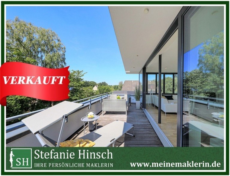 Verkauft-WEL Hamburg - Wellingsb�ttel Etagenwohnung Mit Panoramablick - Extravagantes Penthouse in Wellingsb�ttel!