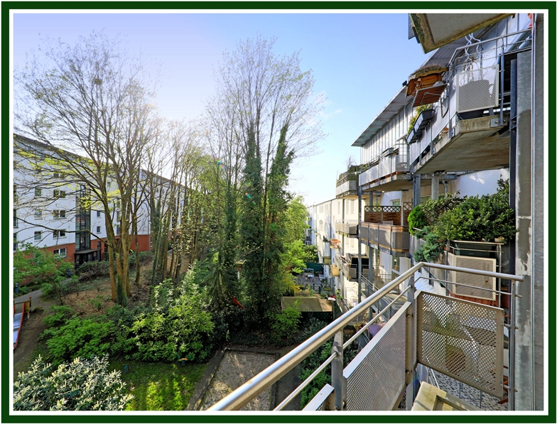 Balkonausblick2-Ex Etagenwohnung Hamburg