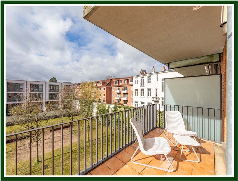 Balkon 1 oL Etagenwohnung Hamburg