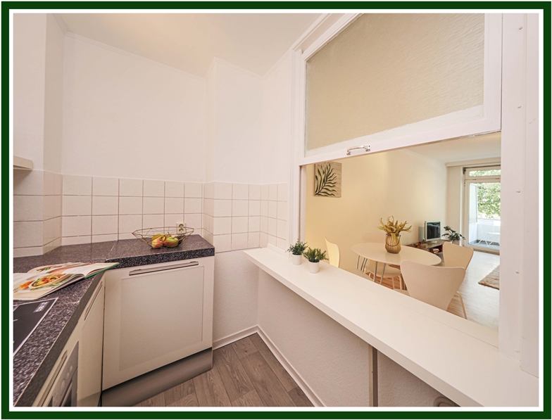 K�che-Wohnzimmer-Ex Etagenwohnung Hamburg