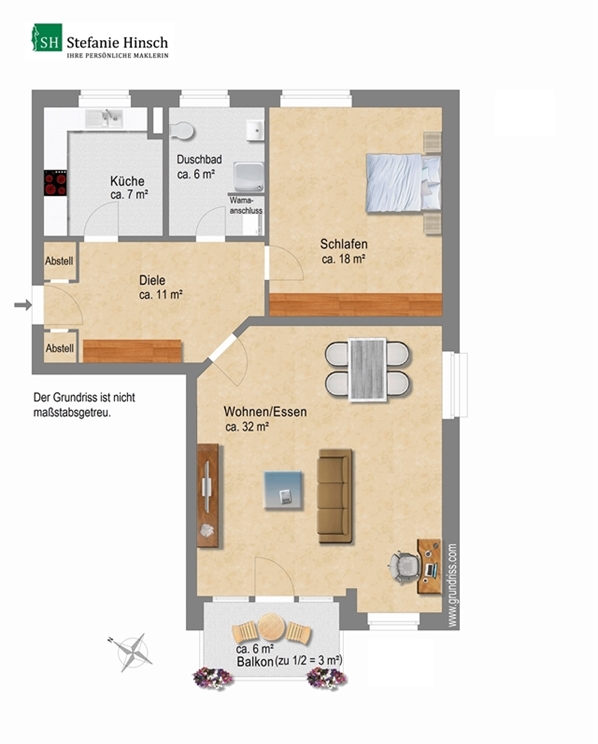 Grundriss Stellingen f�r Web Etagenwohnung Hamburg