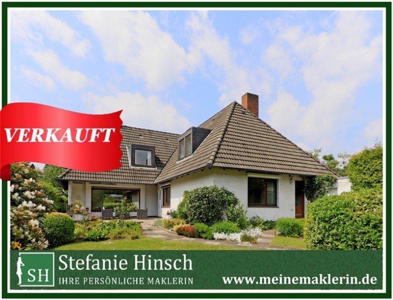 Sasel-EFH-Fahne Hamburg - Sasel Einfamilienhaus Familienidylle in Sasel - Gro�z�giges Einfamilienhaus in ruhiger Lage