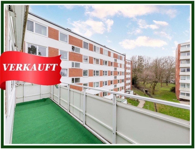 Verkauft-Lokstedt-GRE-jpg Hamburg - Lokstedt Etagenwohnung Endetage mit sonnigem Balkon, Aufzug und Garage im gr�nen Lokstedt