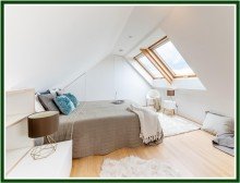 Dachraum-Bett1-Ex Weitblick �ber Eppendorf - Loftartige Dachgeschosswohnung mit S�dterrasse