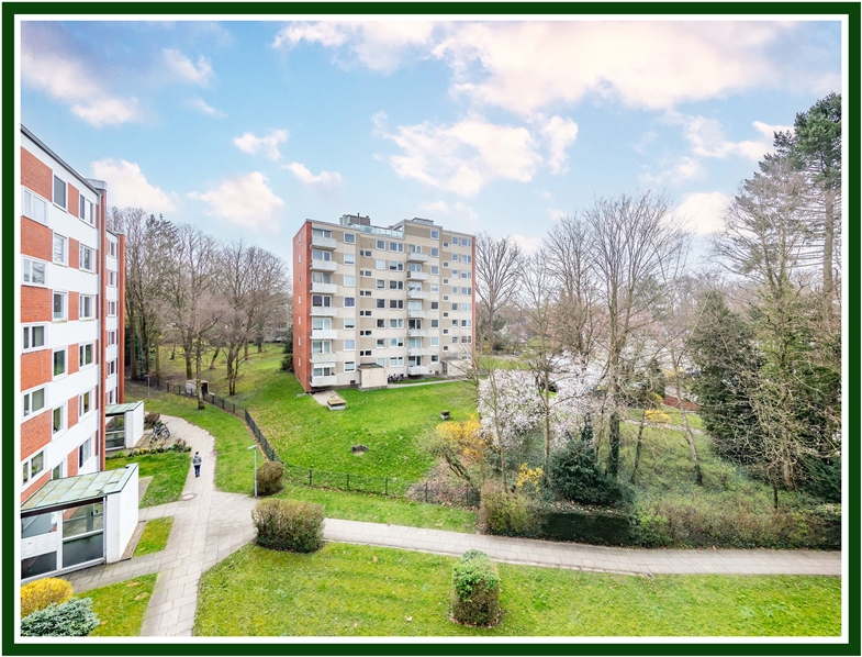Balkonausblick oL Etagenwohnung Hamburg