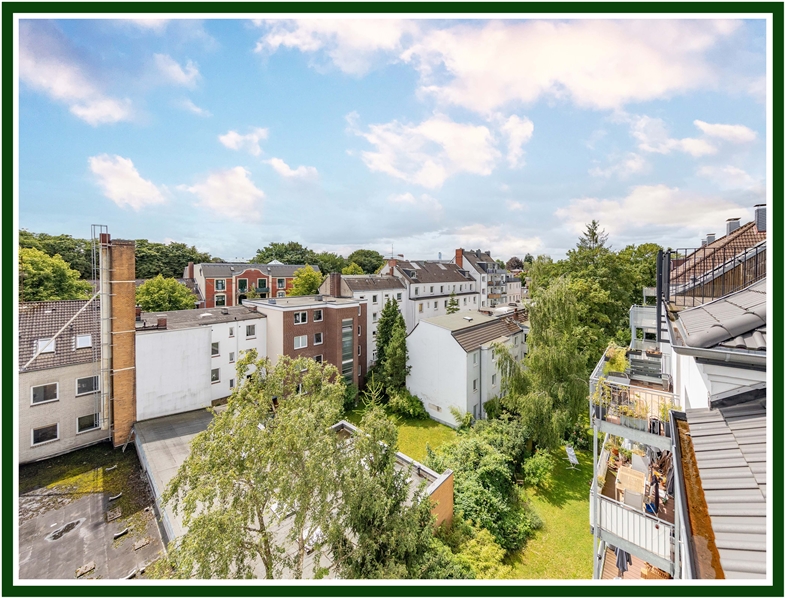 Dachterrasse-Blick1-Ex Etagenwohnung Hamburg
